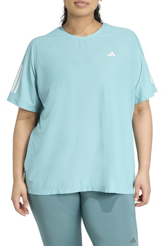 T-shirt de running Own the Run - Vert d’eau