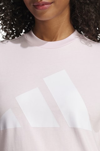 T-shirt Standard Essentials - Rose poudré et blanc