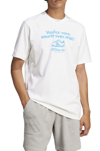 T-shirt regular Graphique - Blanc