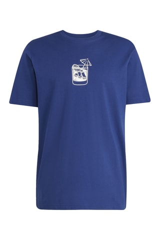 T-shirt regular Lounge Drink - Bleu marine