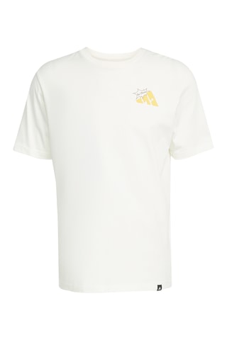 T-shirt regular Food Grilled Cheese Graphic - Blanc