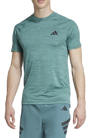 T-shirt slim d’entrainement Gym+ - Vert clair