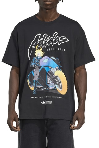 T-shirt oversize Ghost Rider Marvel - Noir