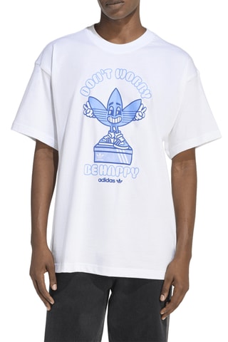 T-shirt oversize Smile Treffy - Blanc