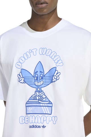 T-shirt oversize Smile Treffy - Blanc