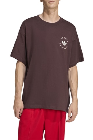 T-shirt Curved Adlg - Marron