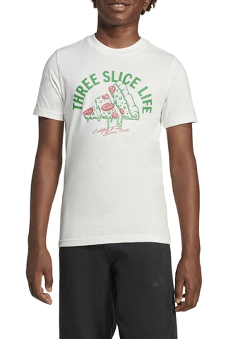 T-shirt Lounge Pizza - Blanc