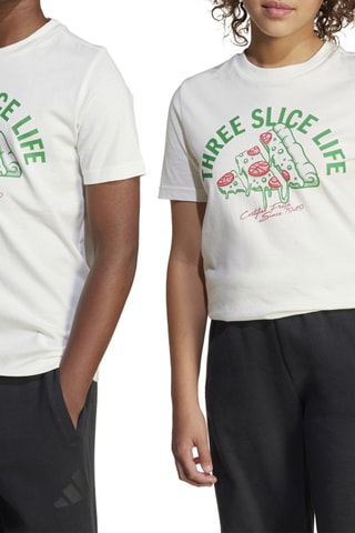 T-shirt Lounge Pizza - Blanc