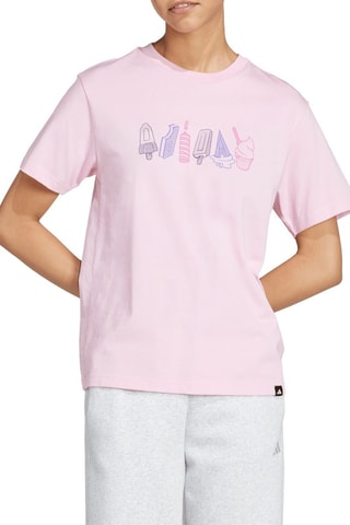 T-shirt regular Lounge Food - Rose poudré