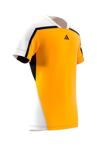 T-shirt slim de tennis Pro FreeLift - Moutarde