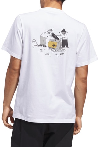 T-shirt - Blanc et gris foncé