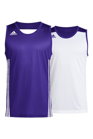 Maillot de basketball réversible 3G Speed R - Violet et blanc