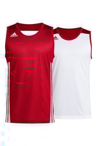 Maillot de basketball réversible - Rouge et blanc