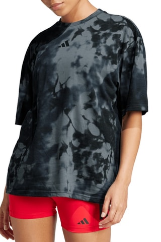 T-shirt ample tie and dye Climacool Training Club 24/7 - Noir et gris clair