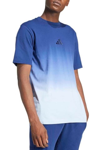 T-shirt standard dip and dye M A SZN - Bleu cobalt