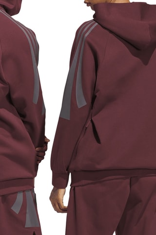 Sweat de basketball à capuche Spacer - Bordeaux