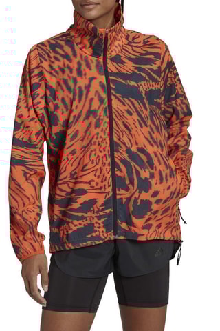 Sweat de running Fast AOP Orange et noir