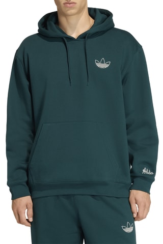 Sweat à capuche Gfx - Vert foncé