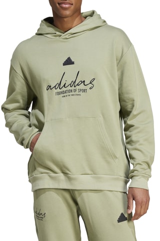 Sweat à capuche Brand Love - Vert