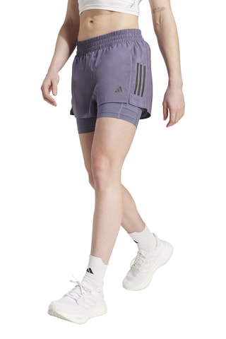 Short de running 2-en-1 Own the Run Climacool - Violet