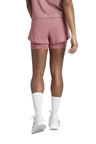 Short 2-en-1 de running Own the run - Rose