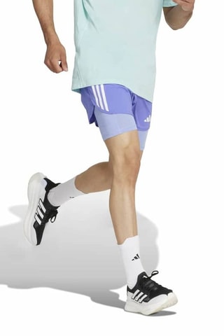 Short de running 2-en-1 Own the Run - Bleu cobalt