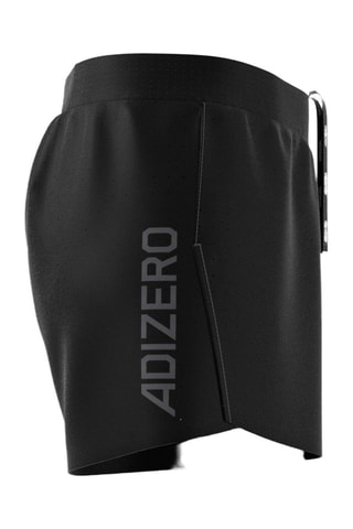 Short slim de running Adizero Split - Noir