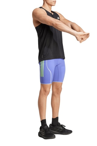 Cycliste taille haute Adizero Promo - Indigo et gris clair