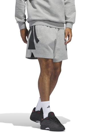 Short de basketball Spacer - Gris chiné