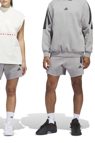 Short de basketball Spacer - Gris chiné