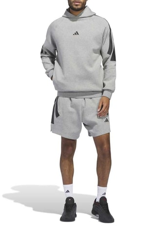 Short de basketball Spacer - Gris chiné