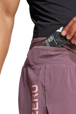 Short de running  taille haute Adizero - Violet