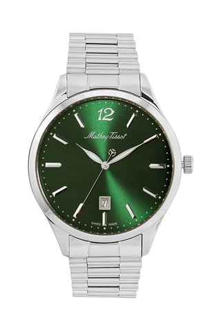 Relógio de quartzo em aço Urban   Prateado e verde