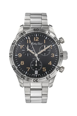 Relógio de quartzo Type 21 Flyback Cronógrafo - Prateado e preto