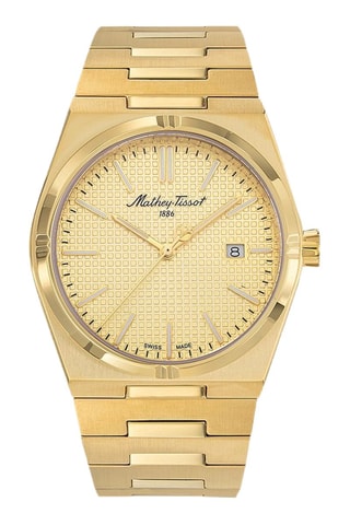 Relógio de quartzo banhado a ouro amarelo Zoltan - Dourado