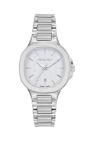 Relógio de quartzo em aço Evasion   Prateado e branco