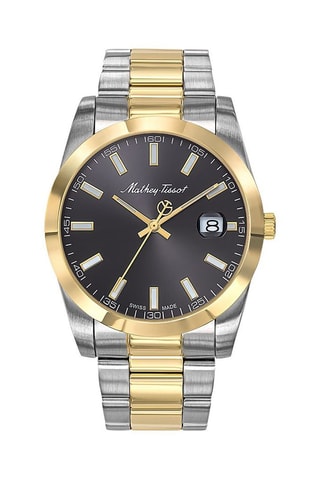 Relógio de quartzo em aço Mathy I   Prateado e dourado