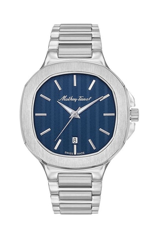 Relógio de quartzo em aço Evasion   Prateado e azul