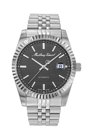 Relógio automático de aço  Mathy I - Prateado e cinzento