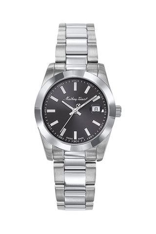 Relógio de quartzo em aço Mathy I   Prateado e preto