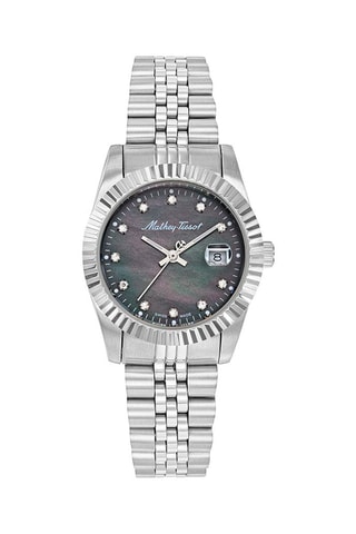 Montre à quartz en acier 316L et nacre Mathy III MOP