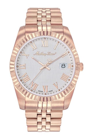 Relógio de quartzo em aço Ronda 515 H3 - Dourado-rosa