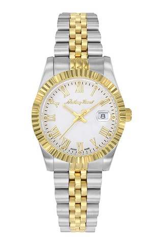 Montre à quartz en acier Ronda 585 H3 - Argenté et doré