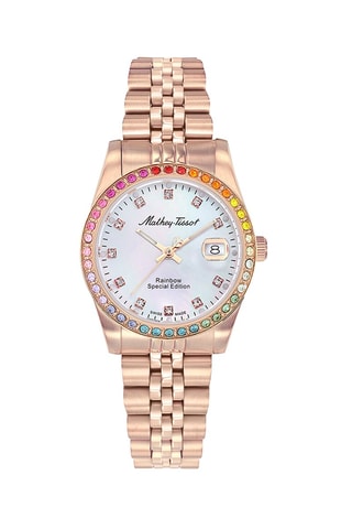 Relógios de quartzo em aço Ronda 585 H3 - 
Dourado-rosa