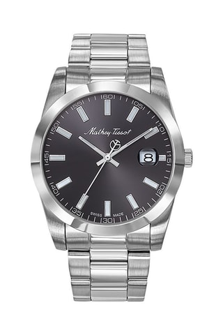 Relógio de quartzo em aço Mathy I   Prateado e antracite