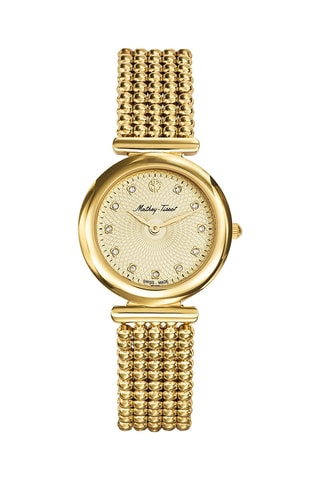 Reloj de cuarzo de acero Allure - Dorado 
