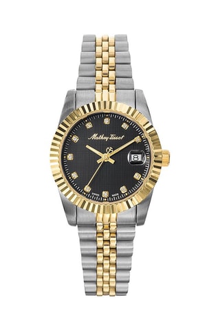 Relógio de quartzo em aço Mathy III Prateado e dourado