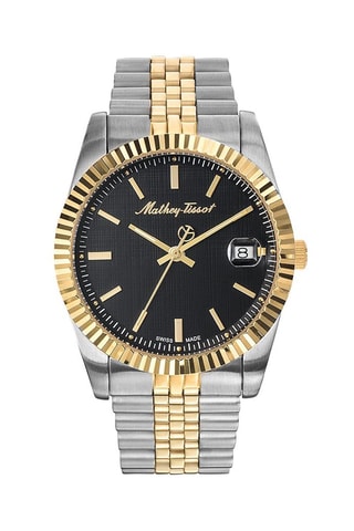 Relógio de quartzo em aço Mathy III Prateado e dourado