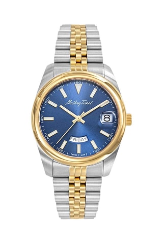 Reloj de cuarzo de acero - Plateado y dorado