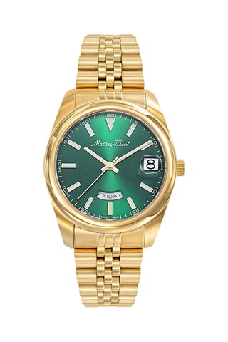 Reloj de cuarzo de acero - Dorado